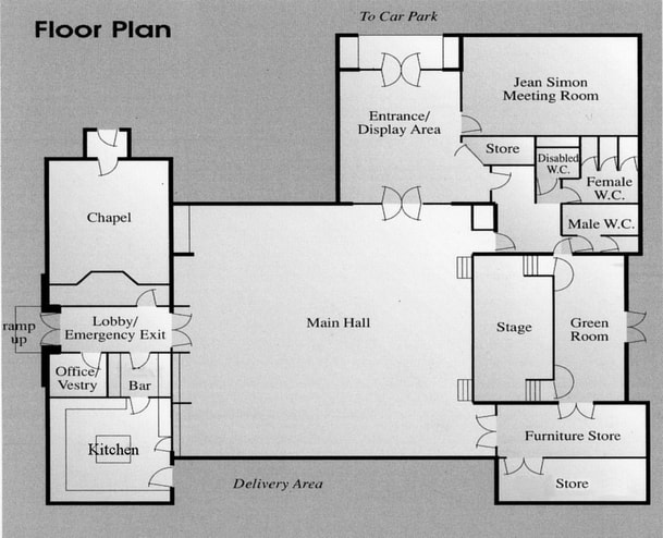 Colwall Village Hall Floor Plan